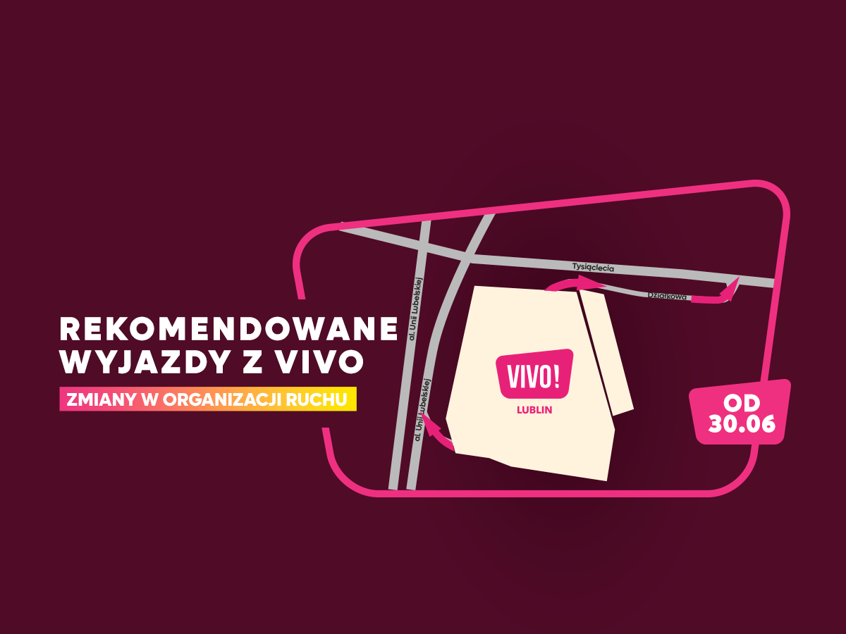 Recommended Exit Routes from VIVO! – Traffic Changes Starting June 30